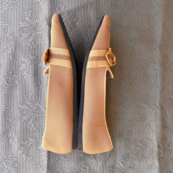 VIVAIA Pointed Toe Bow Loafers, Tan Size 40 - Picture 3 of 7